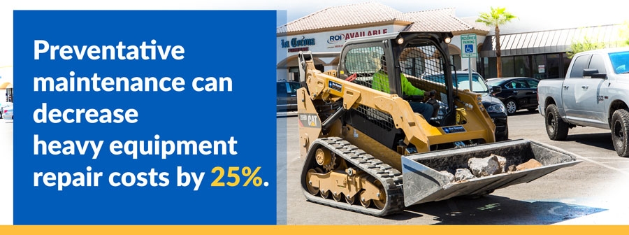 heavy equipment maintenance statistic