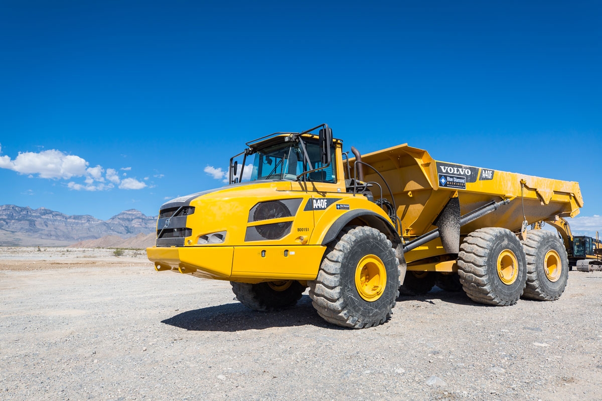 Volvo dump truck