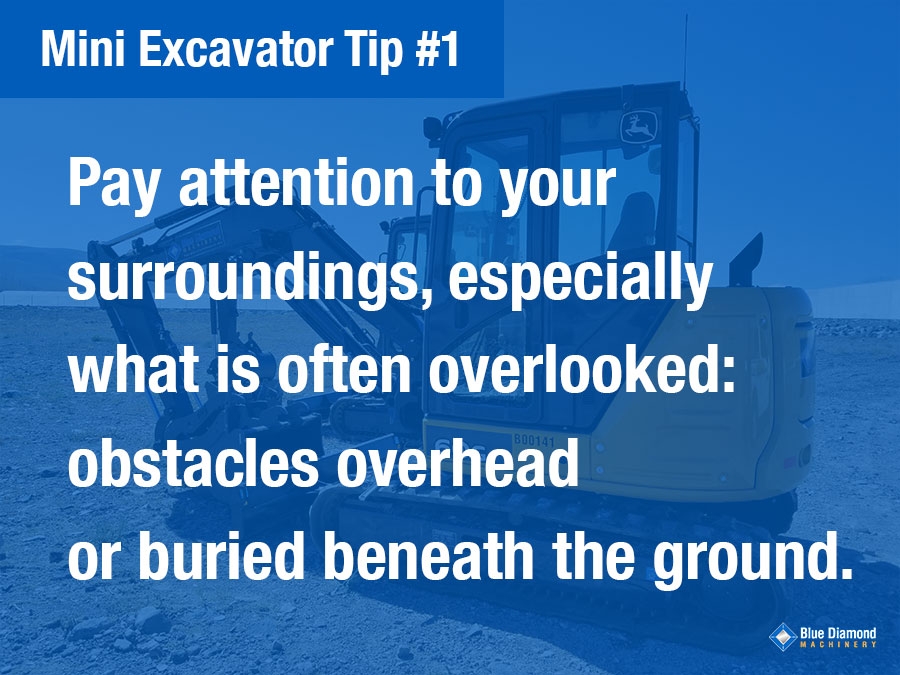 mini excavator tip 1